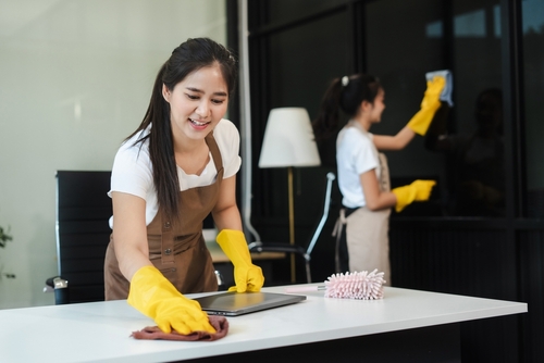 The role of office cleaners in maintaining a healthy workspace