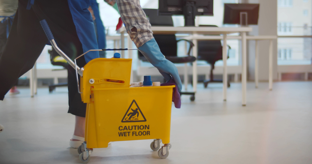 What tools are used in commercial cleaning